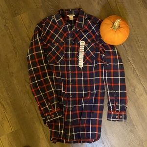 Duluth Trading Company Button Down Blouse NWOT